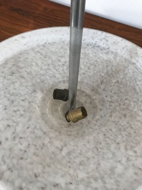 Clichy glass Art Deco Chandelier Speckled