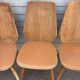 (Lot) 5 chaises vintage bois attribuées à Baumann (à restaurer)