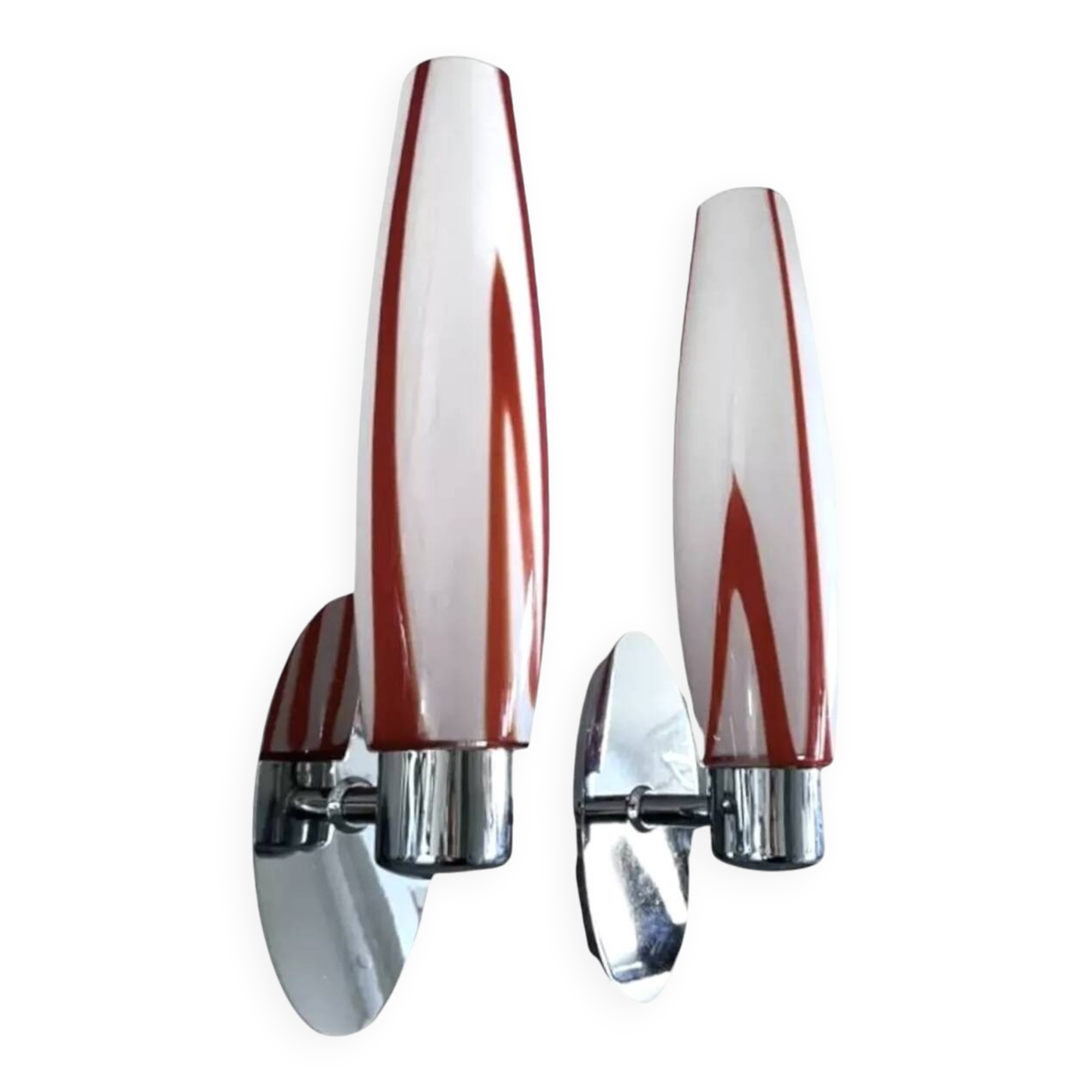 Vintage chrome wall lights