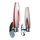 Vintage chrome wall lights