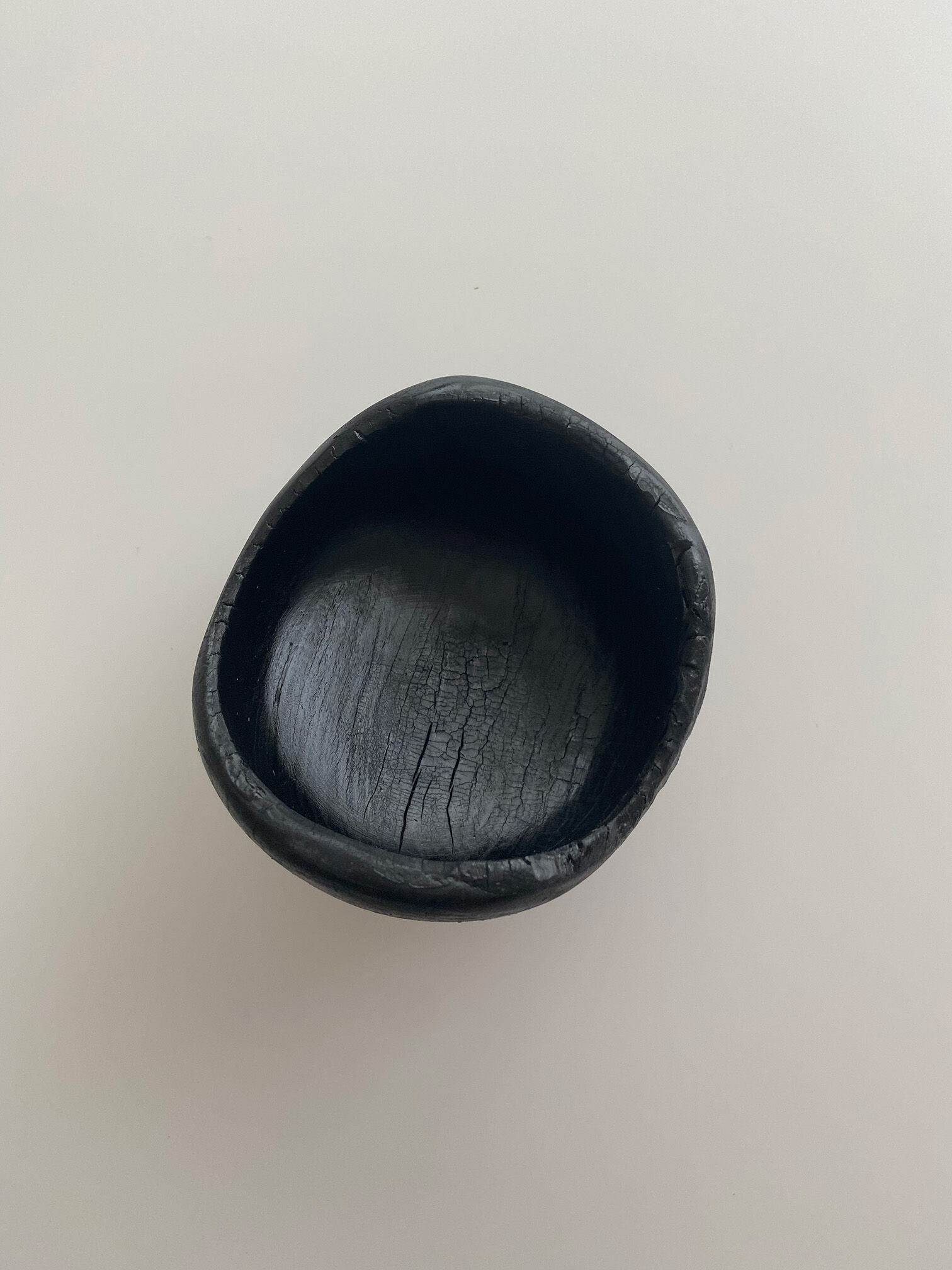 Empty pocket burnt wood