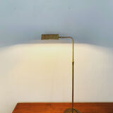 1970s adjustable brass floor lamp by Florian Schulz
