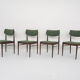 Set of four rosewood awa dining chairs, the netherlands 1960's