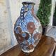 Filigree vase, ceramic, leather, enamel and metal, 19th century - Safi, Morocco