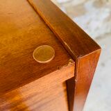 High chest of drawers with 6 drawers, Scandinavian style, circa 60's