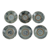 Group of 6 ceramic plates, China, 19th century