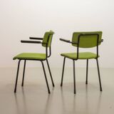 6 Dutch Design Gispen Dining Chairs Model 1235 by André Cordemeyer 1960s