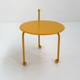 Yellow folding side table by Tord Bjorklund for Ikea, 1980
