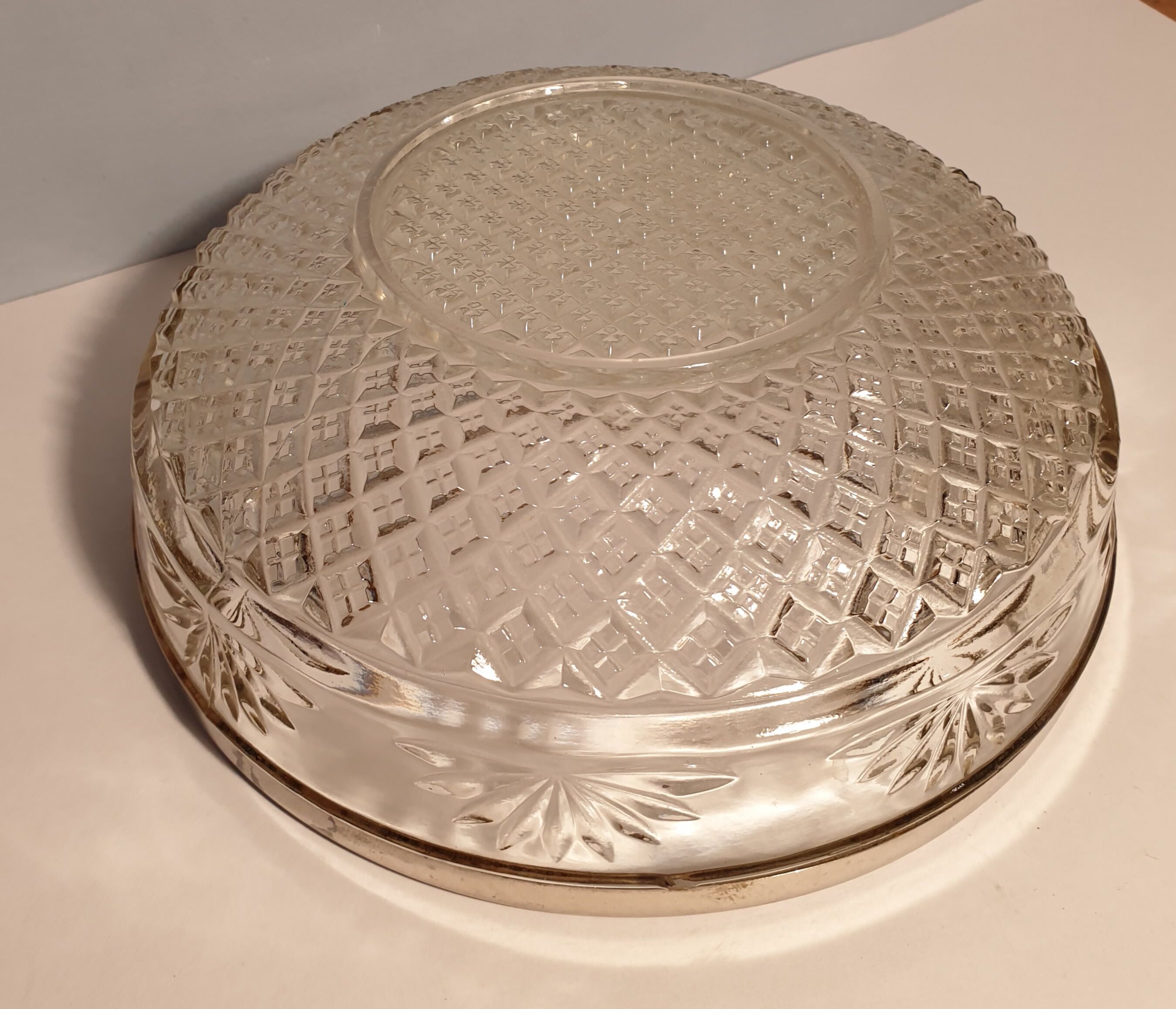 Pressed glass bowl
