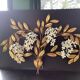 Hans Kogl 2 Vintage Wisteria Floral Wall Sconces with Gold Leaf Finish, 4 Lights