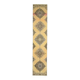 1970s Vintage Turkish Hand-Knotted Wool Cotton Yellow Runner Rug  74x383