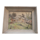 Aquarelle maison normande