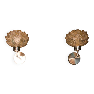 Pair of lotus lamps