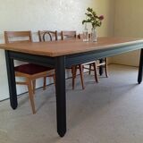 Solid oak farmhouse table 213 cm