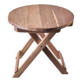 Round Folding Coffee Table - 50cm - Recycled Wood