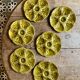 Set of 6 vintage green ceramic oyster plates - Gien