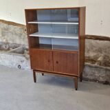 Small MDK display case / teak veneer bookcase 1960 Scandinavian design