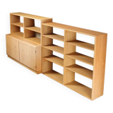 Oak sideboard and two shelves by Borge Mogensen