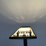 Pair of vintage geometric floor lamps model "206863" , Pierre Disderot for Glass and Light, France 1980