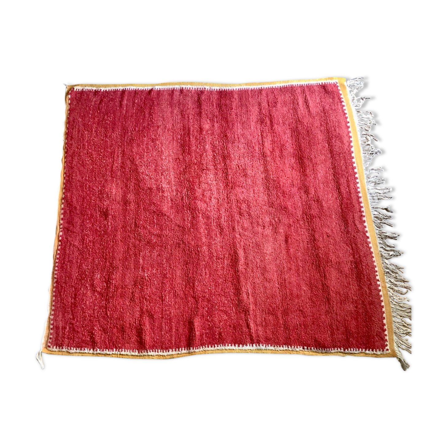 Vintage carpet red 1950