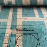 Model B-7752 Blue Jacquard Armchairs by Zenon Bączyk, 1960s, Set of 2