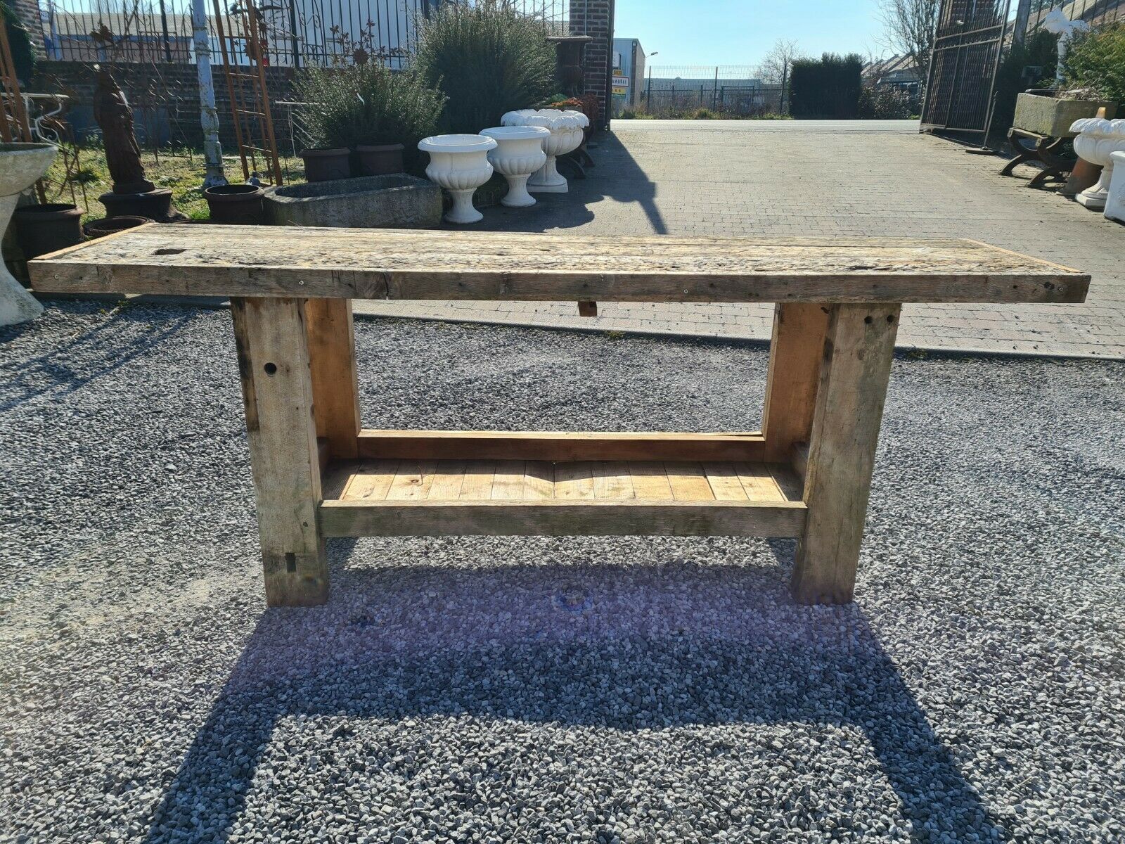 Wooden cabinetmaker's workbench