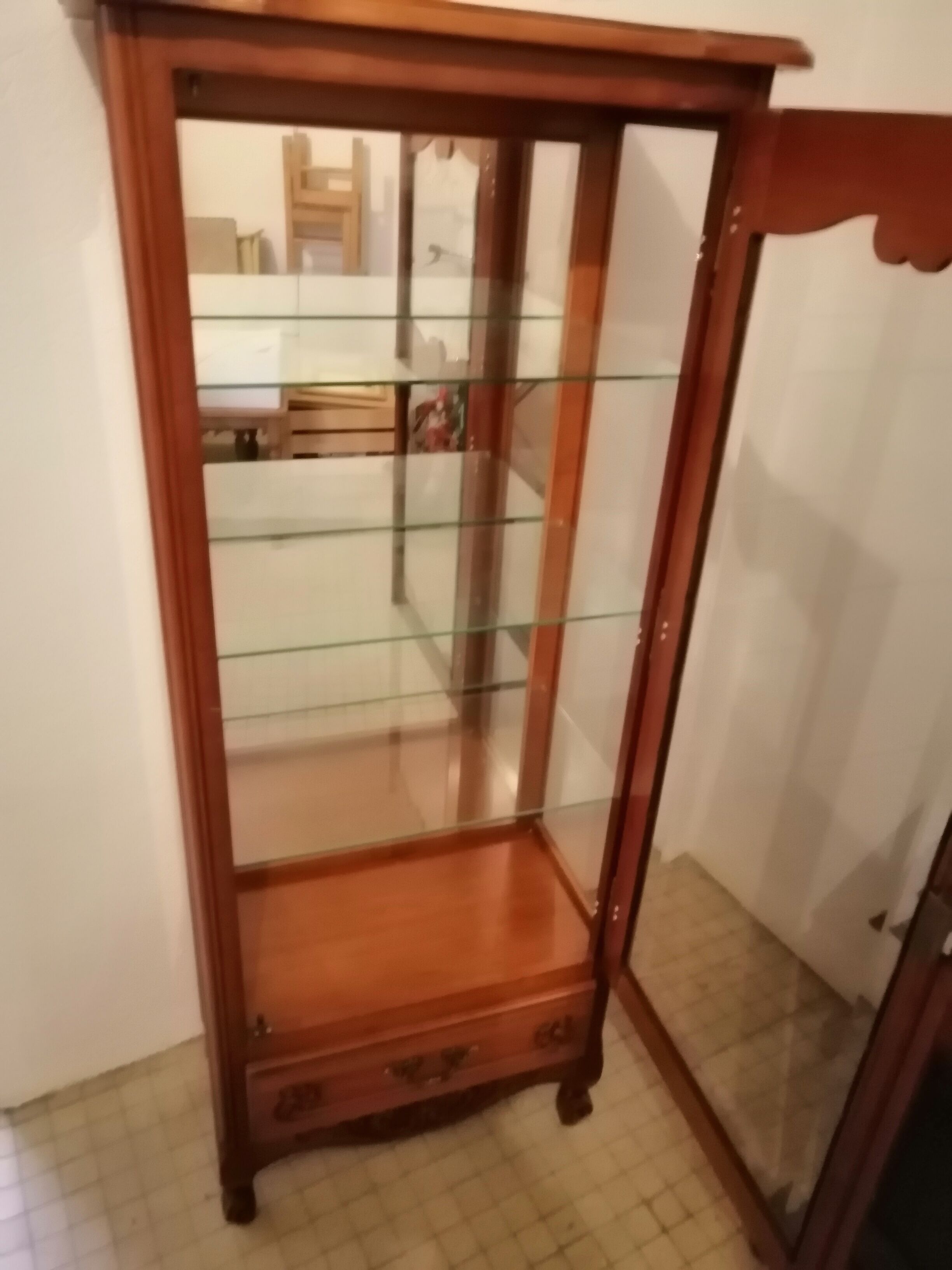 Cherry window dresser