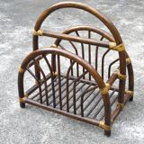Rattan vinyl holders