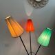 1950s metal tripod floor lamp, completely original