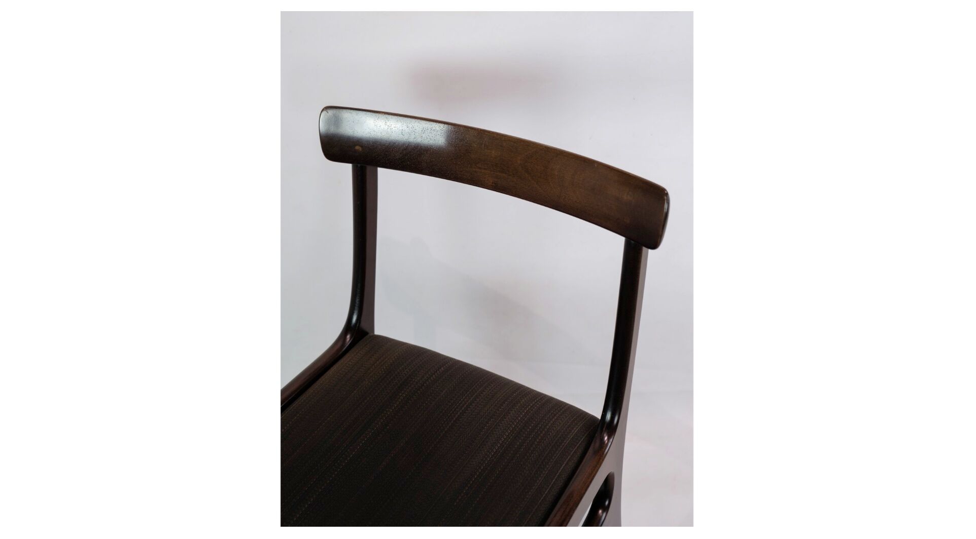 Set of two mahogany rungstedlund chairs by Ole Wancher