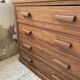 50s pitch pine haberdashery cabinet