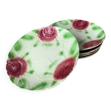 Assiettes antiques en majolique