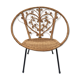 Vintage Bohemia volutes rattan chair