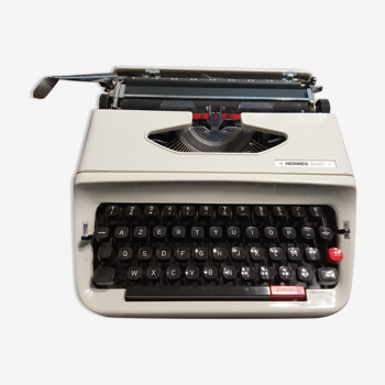 Machine à écrire Hermès baby S Vintage Crème