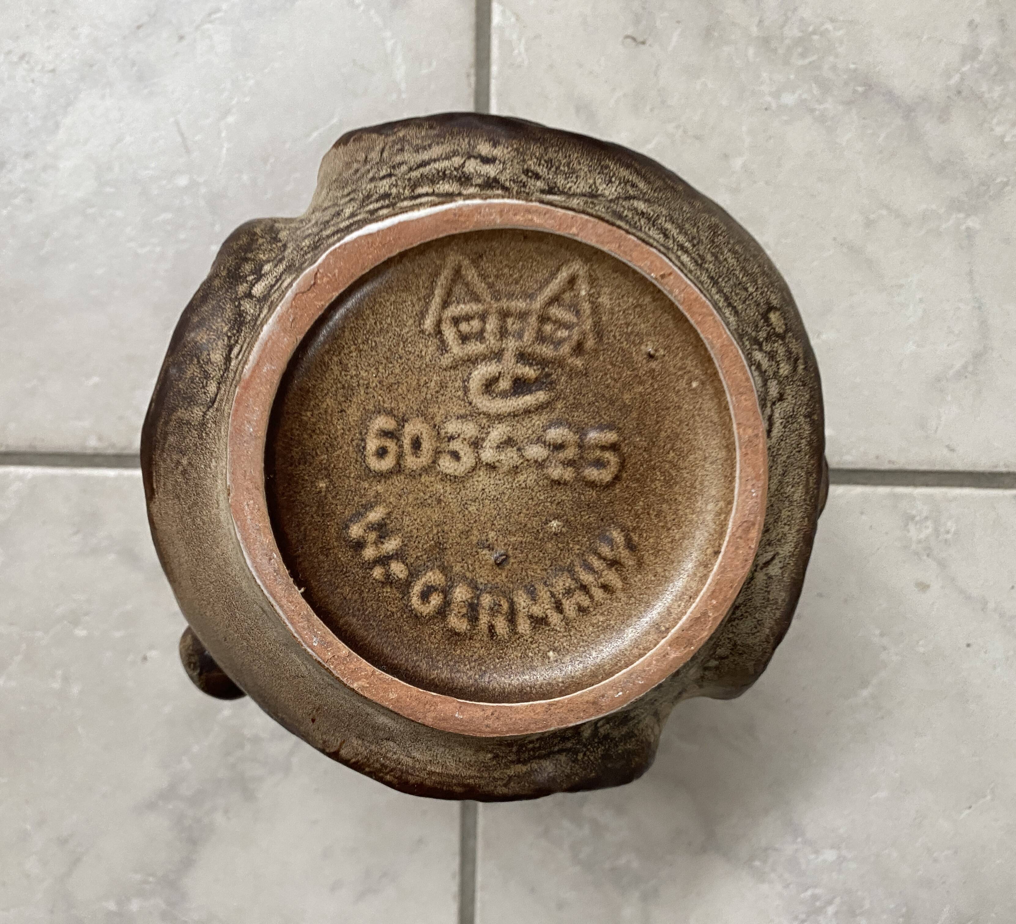 Brutalist West Germany vase by Carsten Tonnieshof model 6034-25