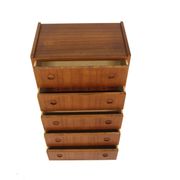 Commode scandinave "tallboy" en teck, Danemark, 1960