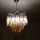 Crystal chandelier Italian vintage Venini trilobo