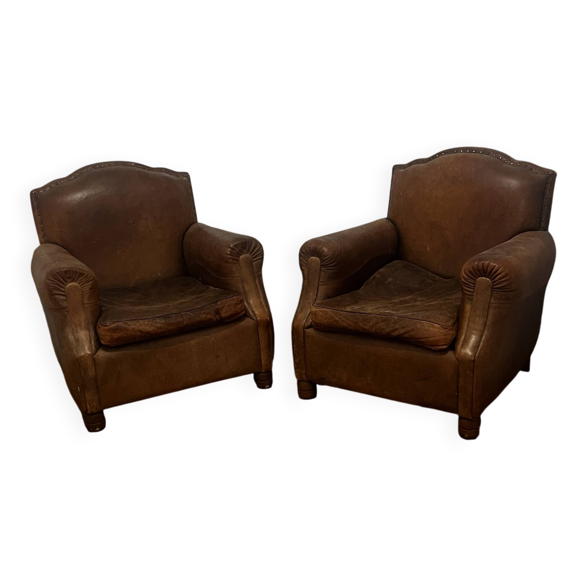 Pair of club chairs