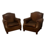 Pair of club chairs