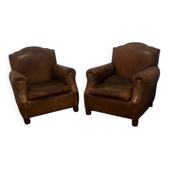 Pair of club chairs