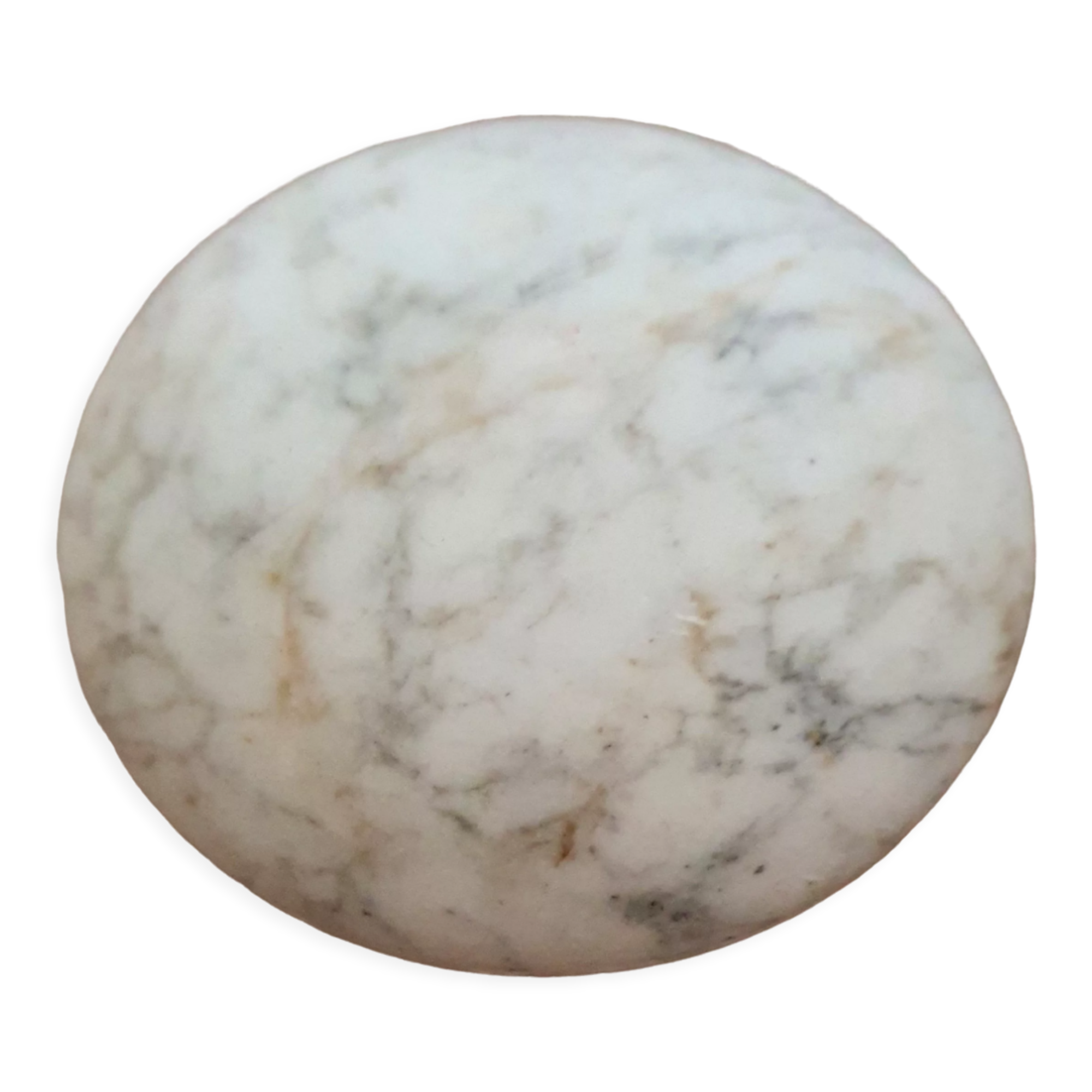 Round art deco marble jewelry box