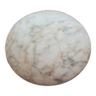 Round art deco marble jewelry box