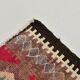 Tapis runner vintage kilim, tons rouges et beiges, motifs géométriques