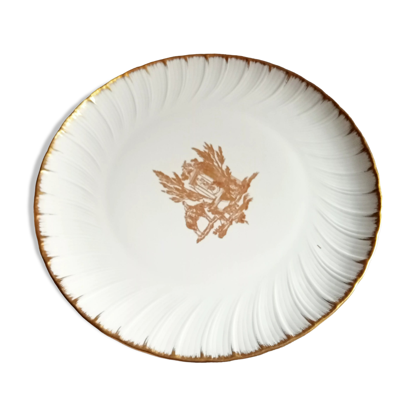 Flat round flat porcelain Bernardaud