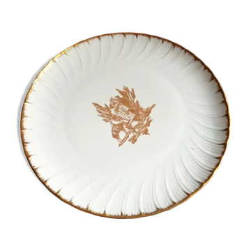 Plat rond plat porcelaine Bernardaud