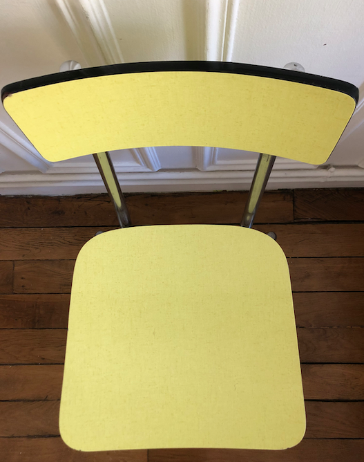 Yellow formica chair