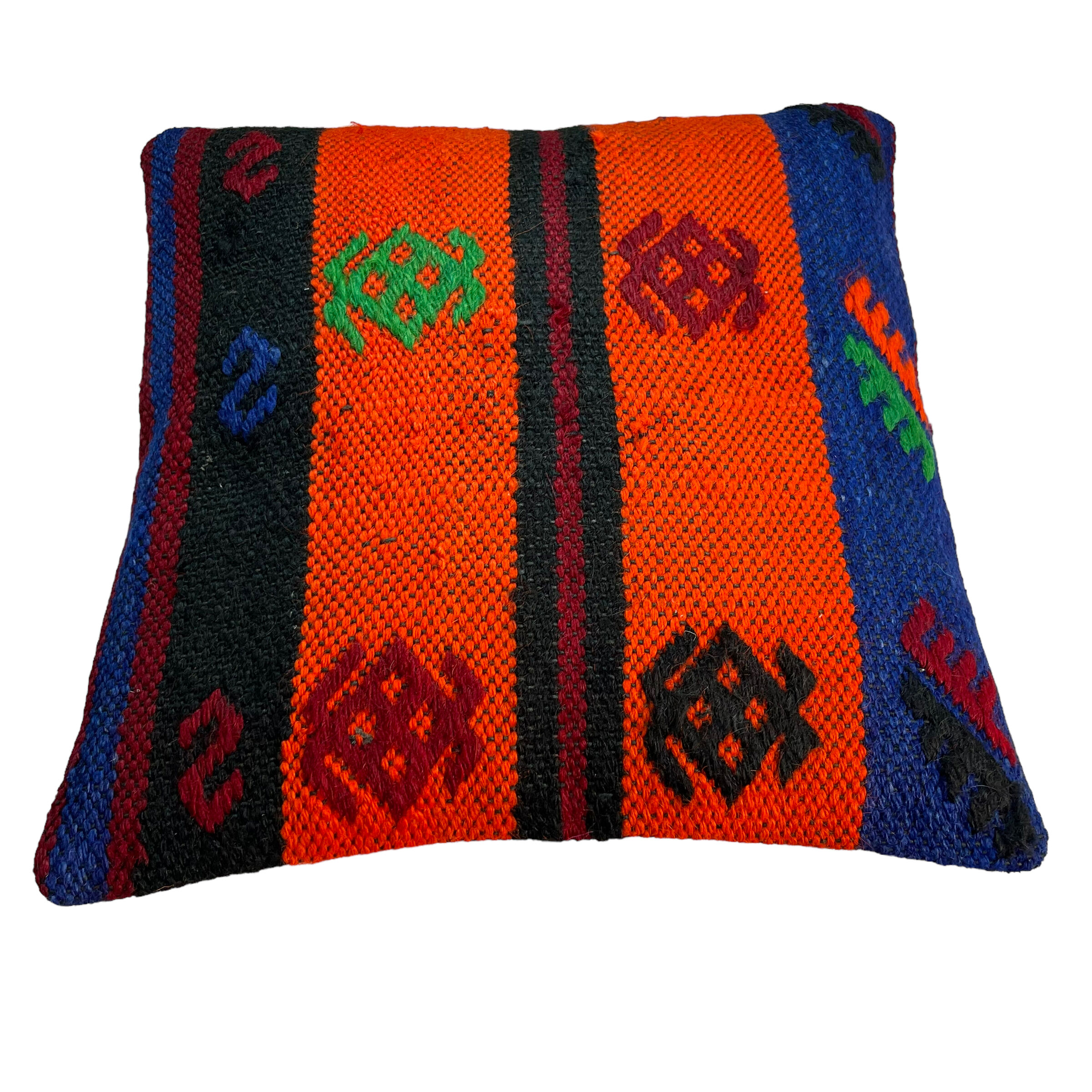 Vintage turkish kilim cushion cover 40 x 40 cm