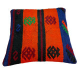 Vintage turkish kilim cushion cover 40 x 40 cm