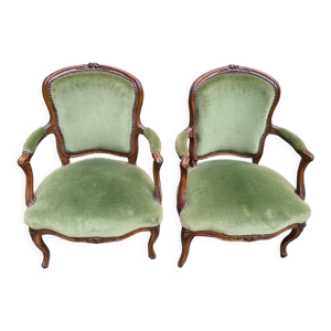 Paire de fauteuils époque Louis