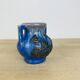 Pierrefonds stoneware art deco vase, tin floral decoration